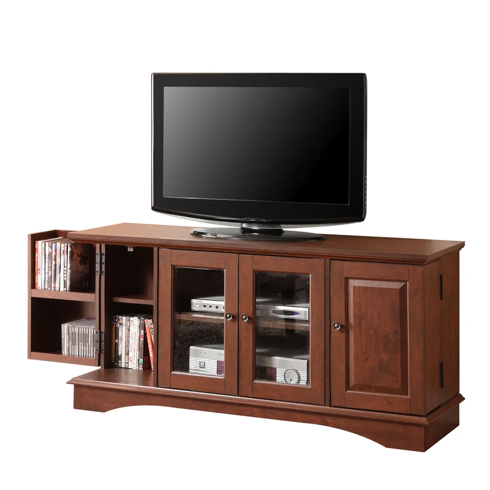 52" Traditional Wood TV Stand - Brown