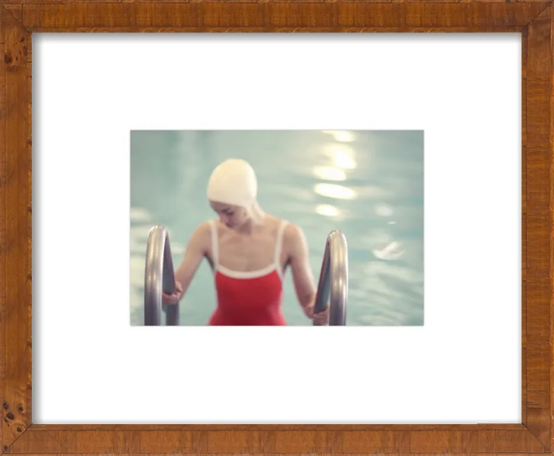 Swimmer in a Red Suit by Lucy Snowe for Artfully Walls