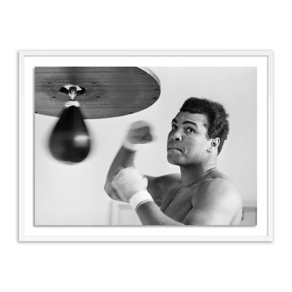 Muhammad Ali Punching Bag by Getty Images - White 2.5 Maple