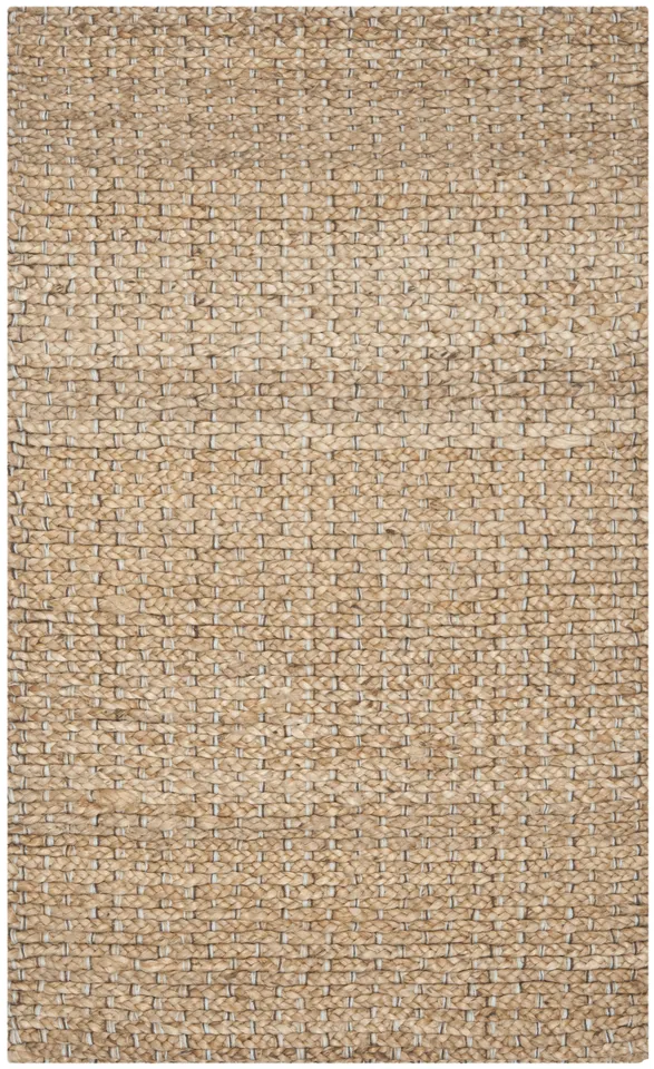 Arlo Home Hand Woven Area Rug, NF452A, Light Blue/Natural,  2' 6" X 4'