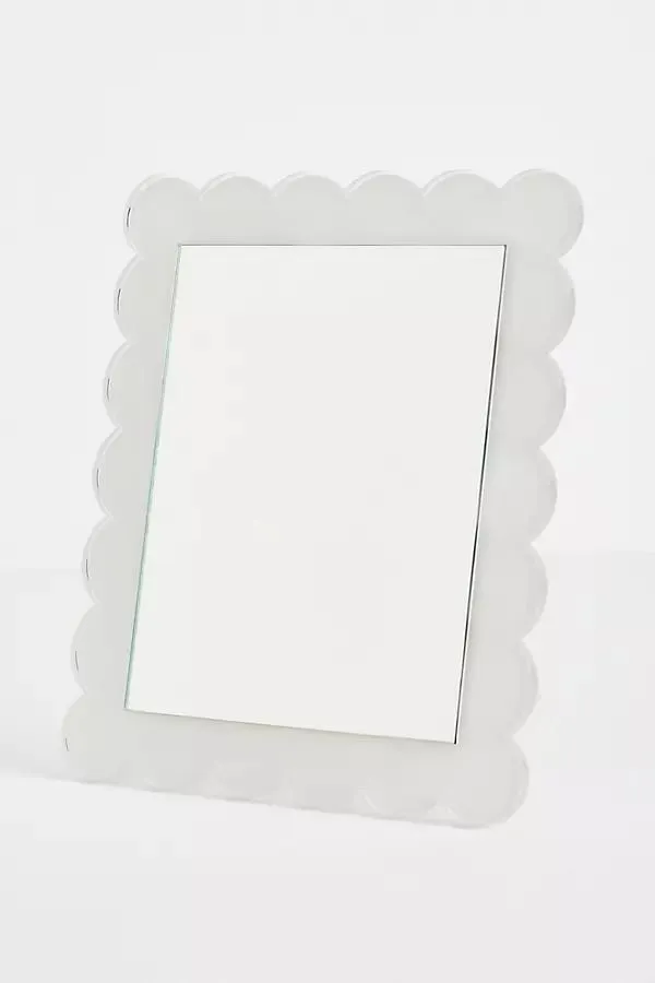 Scalloped Rectangle Wall & Tabletop Mirroru200b