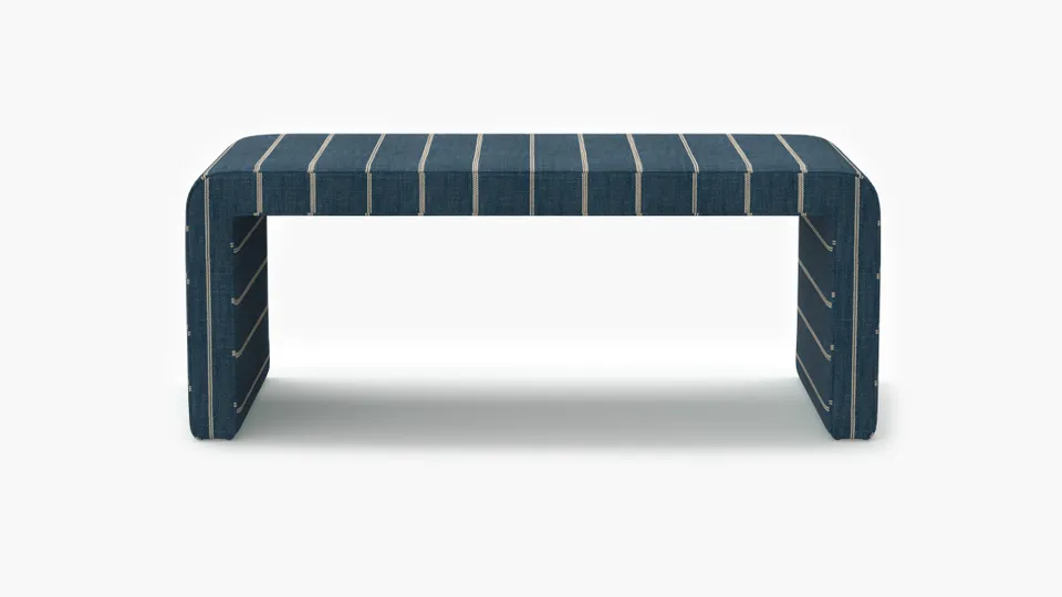 Waterfall Bench, Indigo Felix