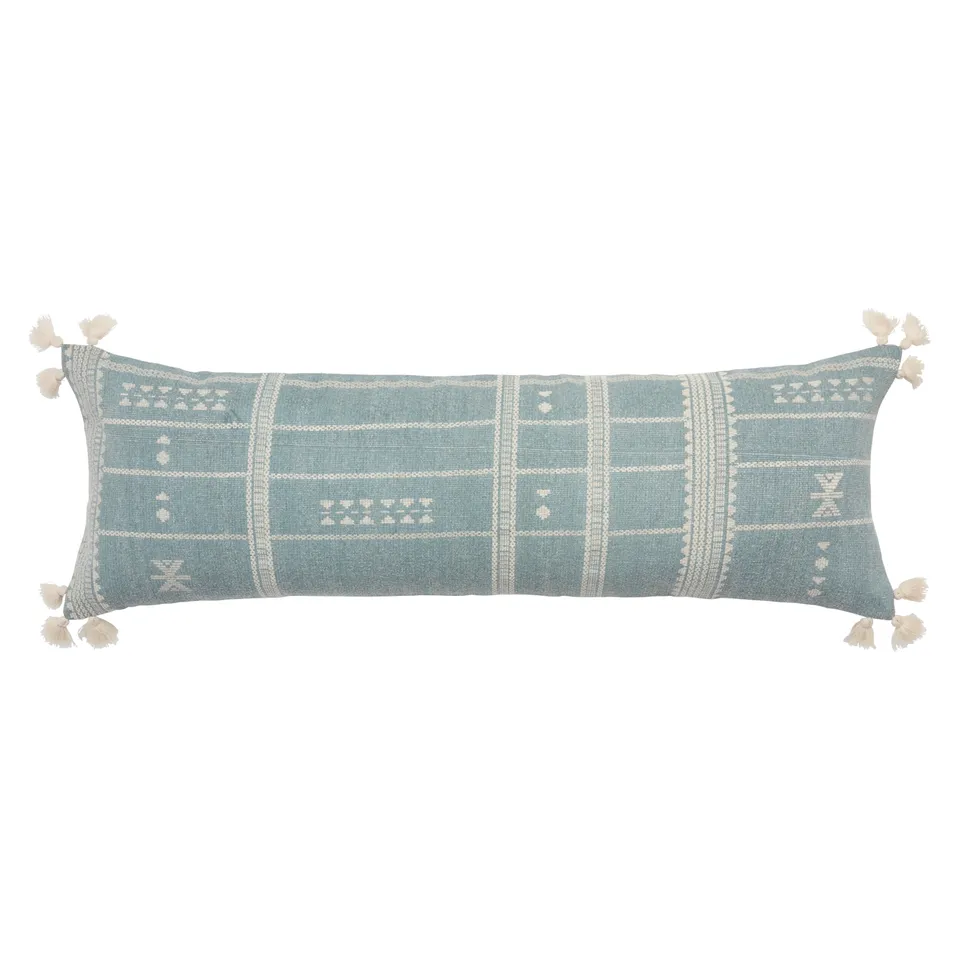 Design (US) Blue White 13"X40" Pillow