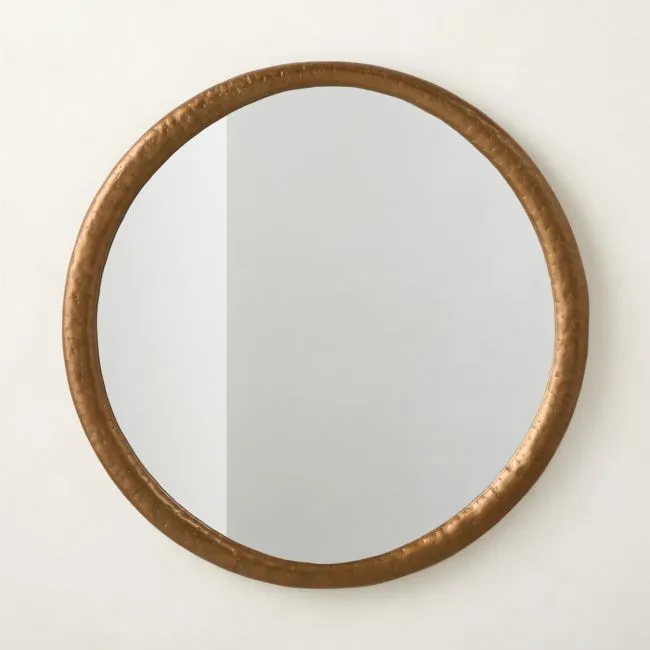 Bronx Bronze Cast Aluminum Round Wall Mirror 36"