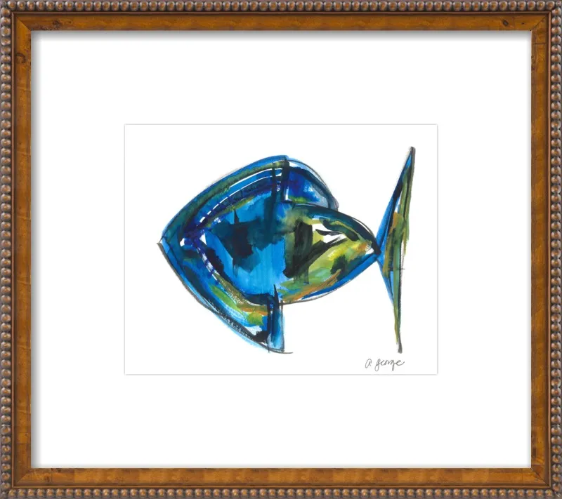 Asbtract Fish by Anthony George for Artfully Walls