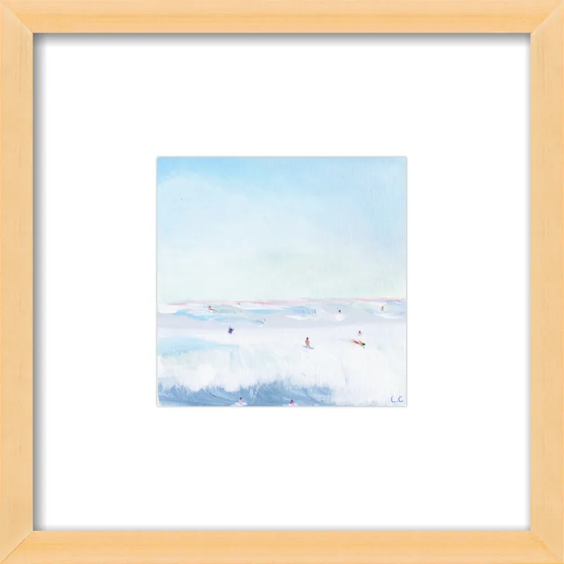 Soft Blue Surf  by Caroline Chriss  for Artfully Walls