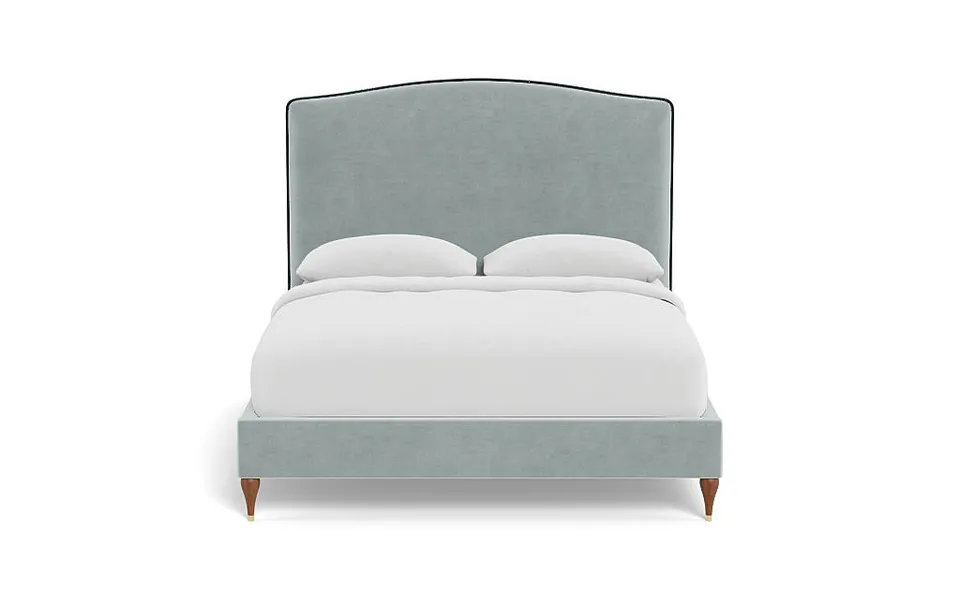 Celia Upholstered Bed with Contrast Piping