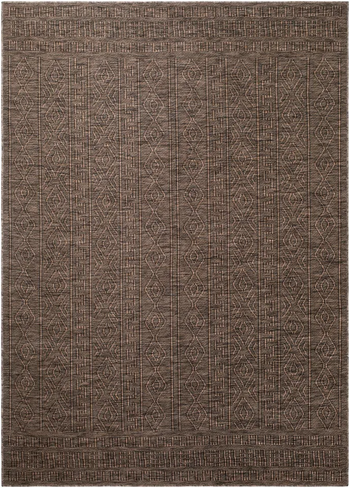 Terrace Brown Outdoor 9'2" x 12' Machine Woven Rug