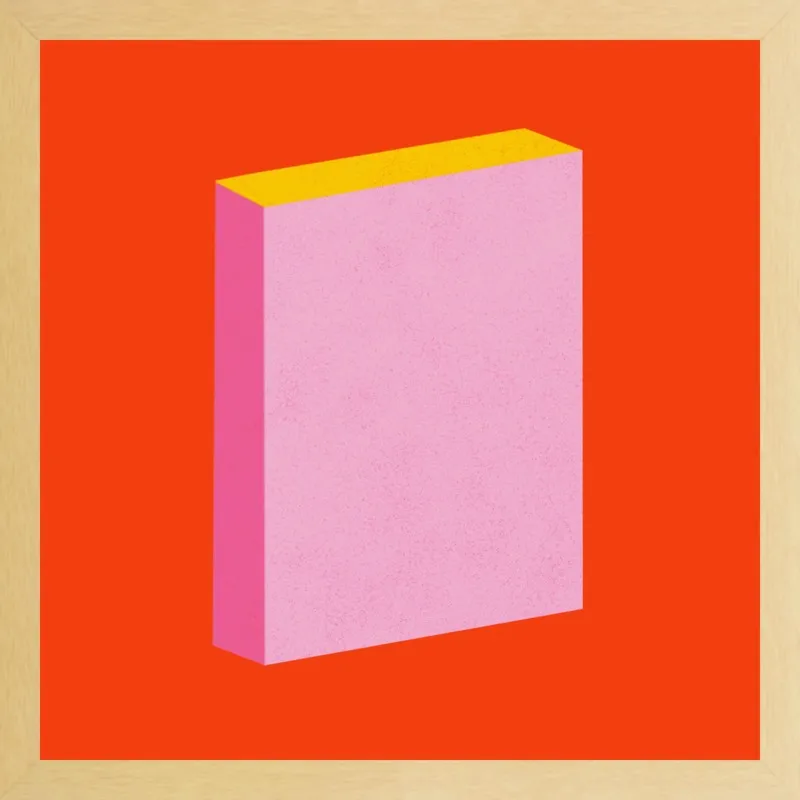 Color Books 3, Scarlet, Pink & Gold by Jessica Poundstone for Artfully Walls