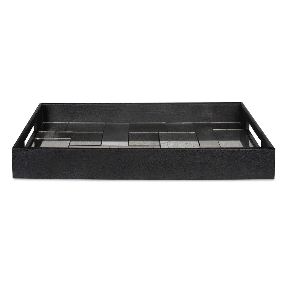 Modern Mosaic Antique Mirrored Tray