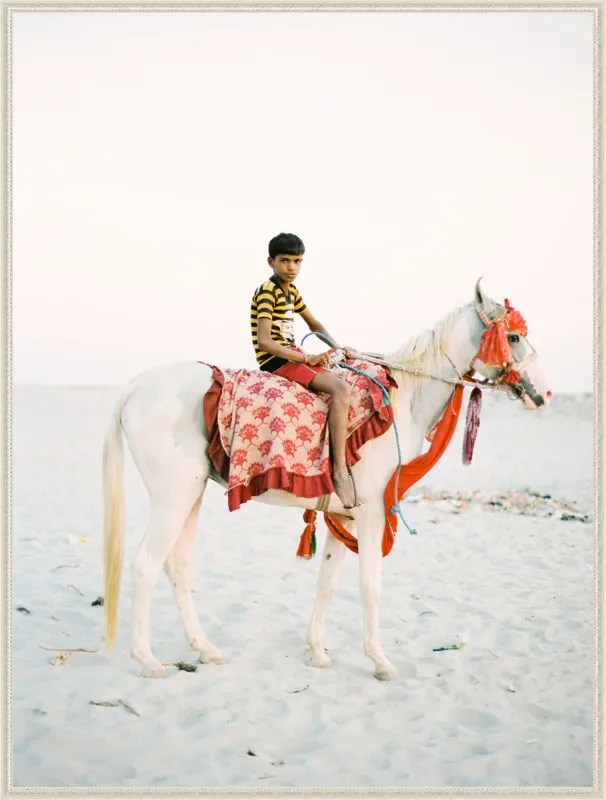 Boy on Horse by Andrew Jacona for Artfully Walls