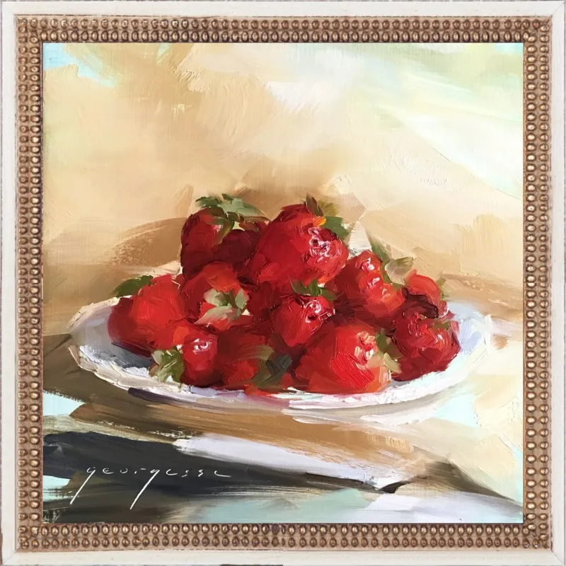 "Summer Strawberries 2" by Georgesse Gomez for Artfully Walls
