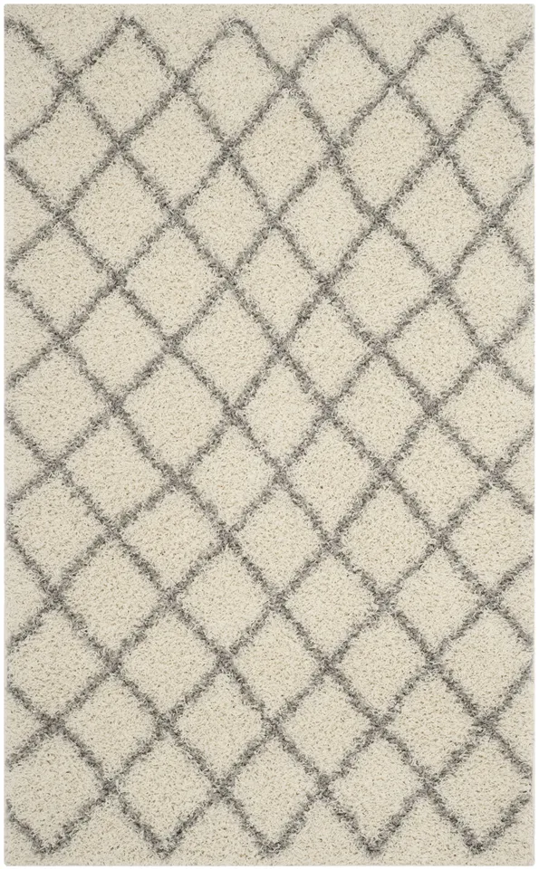 Arlo Home Woven Area Rug, SGD258F, Ivory/Grey,  5' 1" X 7' 6"