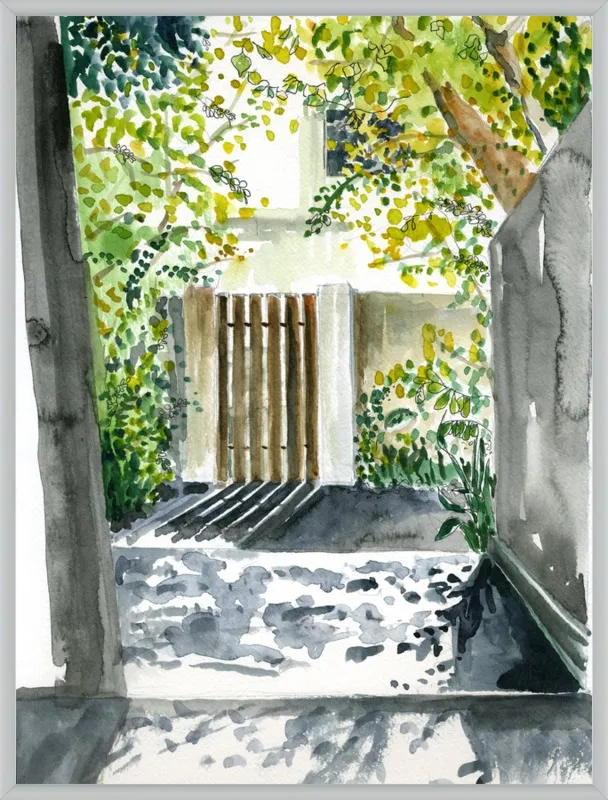 Garden Gate by Miri Eshet for Artfully Walls