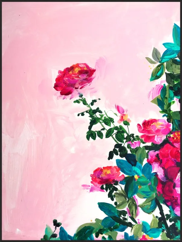 Rose Garden I by Christine Lindstrom for Artfully Walls