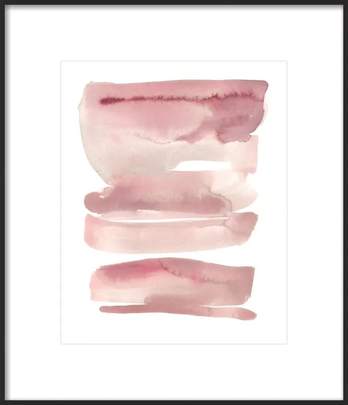 pink waves by Kelly Witmer for Artfully Walls
