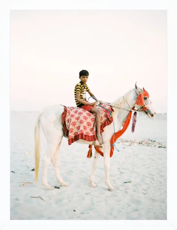 Boy on Horse by Andrew Jacona for Artfully Walls