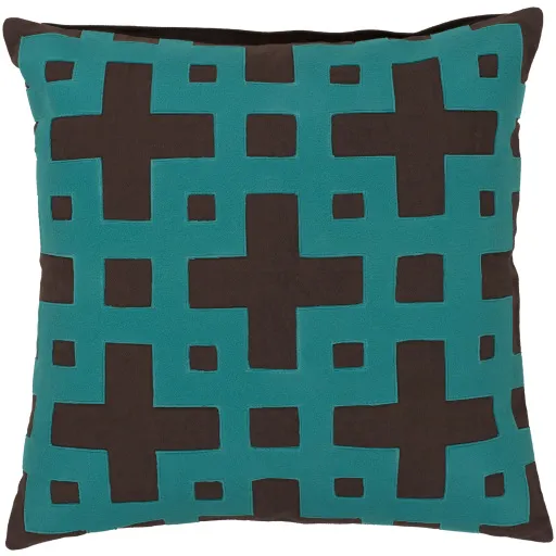 Layered Blocks AR-083 18"L x 18"W Pillow Cover