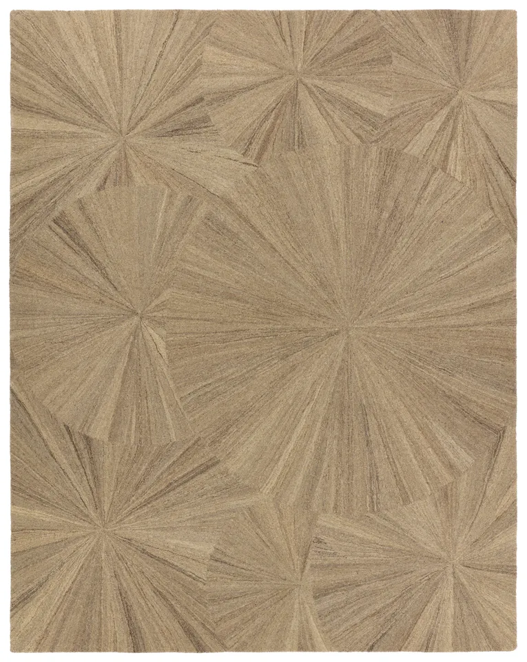 Verde Home by Sao Paulo Handmade Abstract Taupe/ Tan Area Rug (9'X12')