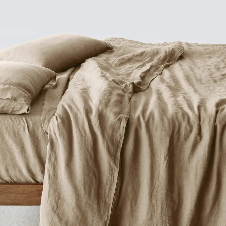 The Citizenry Stonewashed Linen Duvet Cover | King/Cal King | Duvet Only | Black