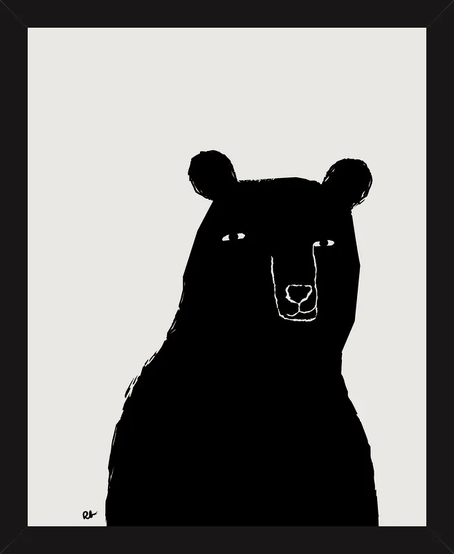 Benson the Bear by Rob Blackard for Artfully Walls