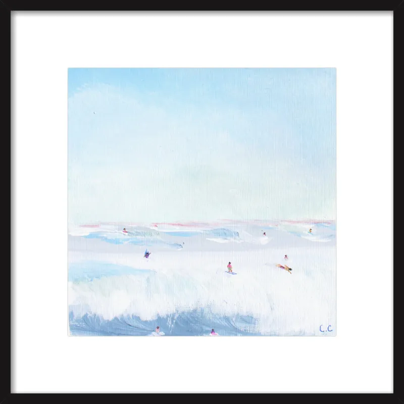 Soft Blue Surf  by Caroline Chriss  for Artfully Walls