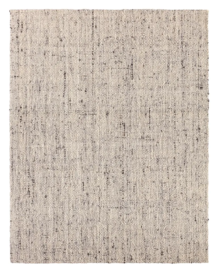 Season Hand Woven Solids/Textures Ivory / White/Gray Runner (3'X9' RNR)