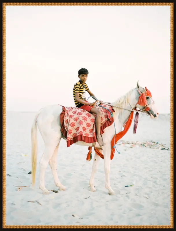 Boy on Horse by Andrew Jacona for Artfully Walls
