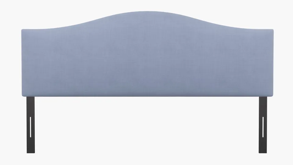 Camelback Headboard, Denim Everyday Linen, King