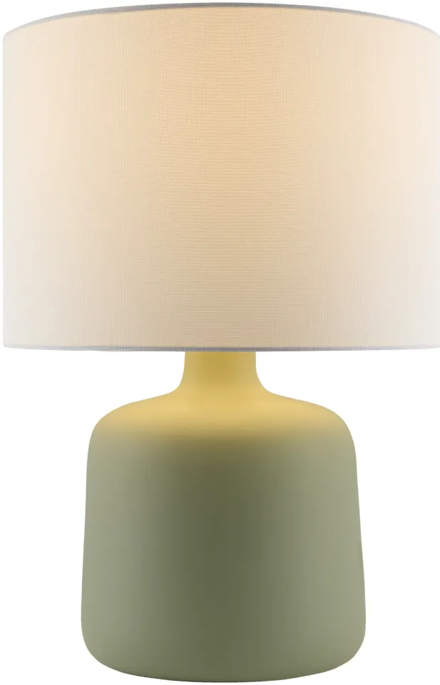 Elio  Glazed 13"H x 9"W x 9"D Accent Table Lamp