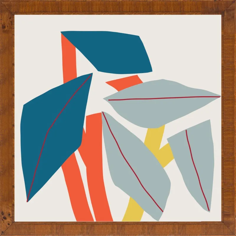 Colourful leaves by Jessica Nielsen for Artfully Walls