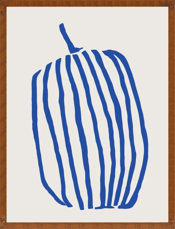 Striped pumpkin by Jessica Nielsen for Artfully Walls