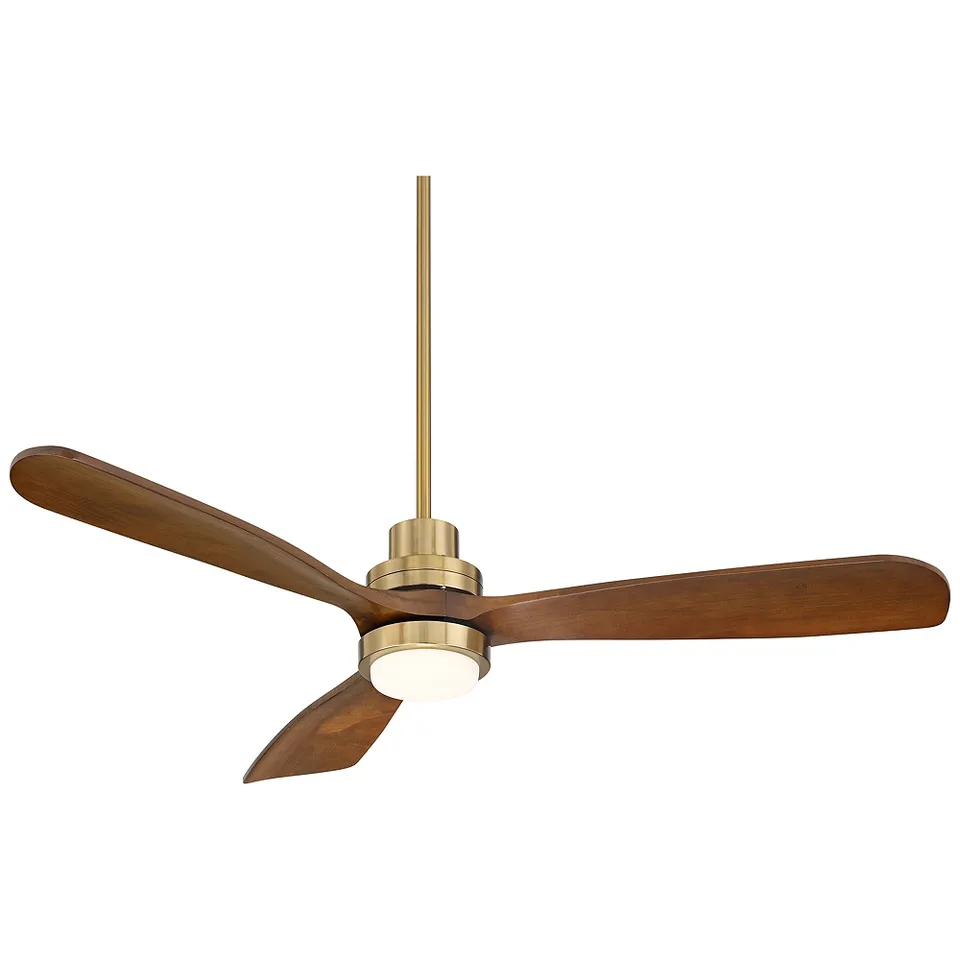 52" Casa Delta DC Soft Brass CCT LED Ceiling Fan with Remote