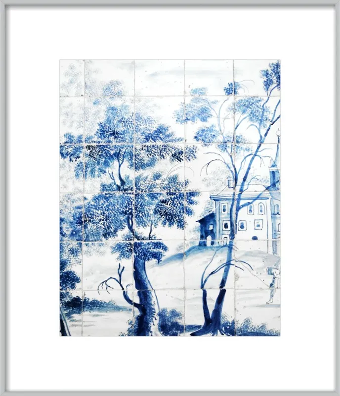 Lisbon Blue Tiles Two by Lupen Grainne for Artfully Walls