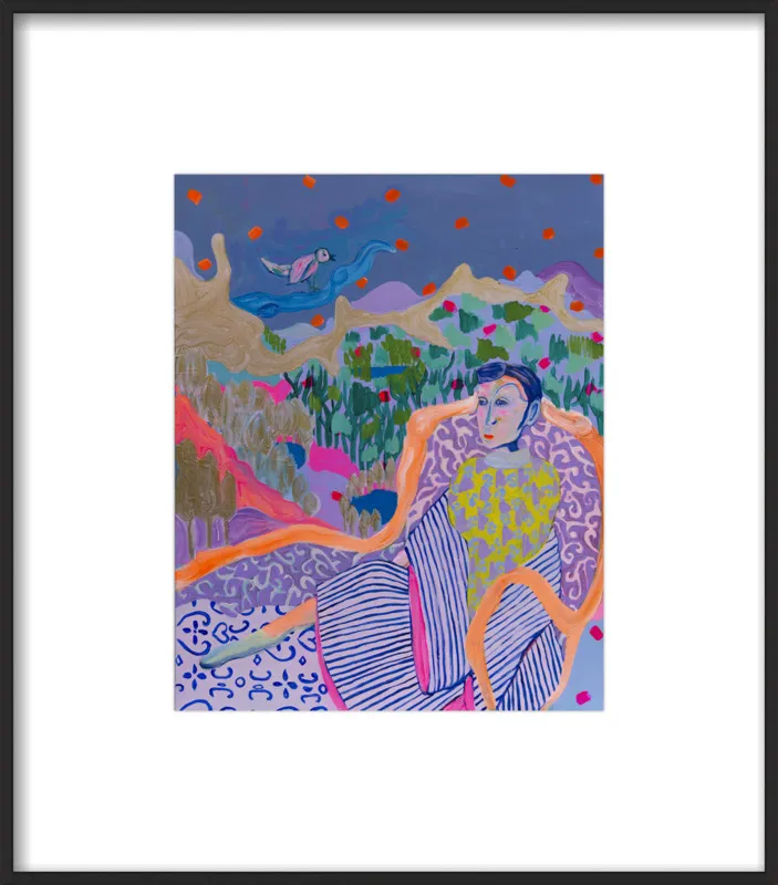 "The Nightingale" illustration by Davina Shefet for Artfully Walls