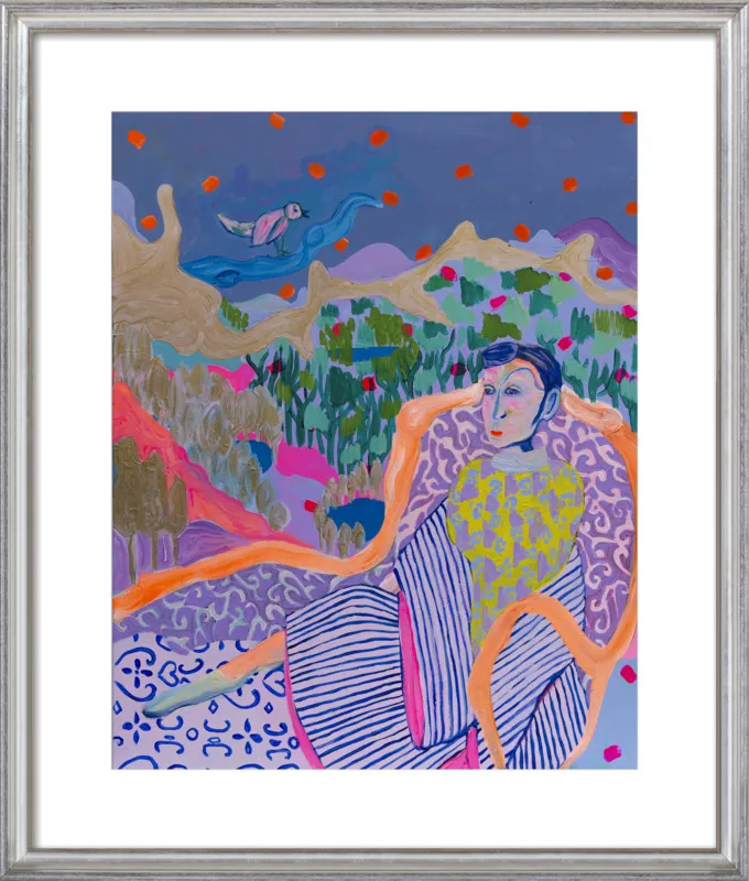 "The Nightingale" illustration by Davina Shefet for Artfully Walls