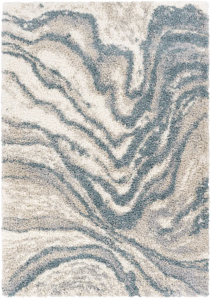 Eskimo Shag Beige Indoor 7'10" x 10' Machine Woven Rug