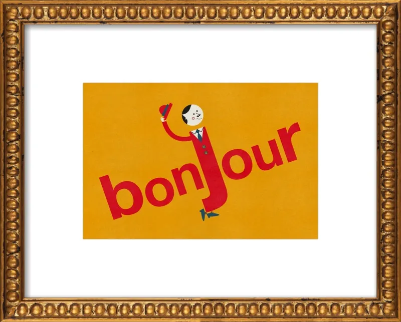 Bonjour by Blanca Gómez for Artfully Walls