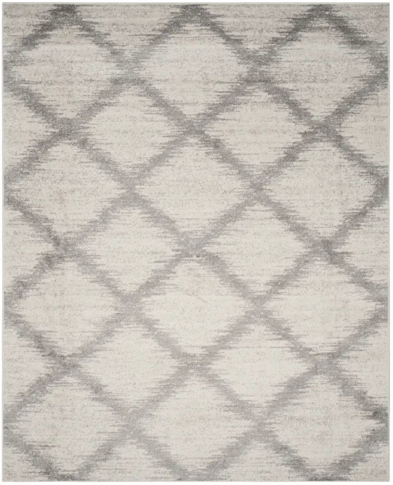 Arlo Home Woven Area Rug, ADR122B, Ivory/Silver,  8' X 10'
