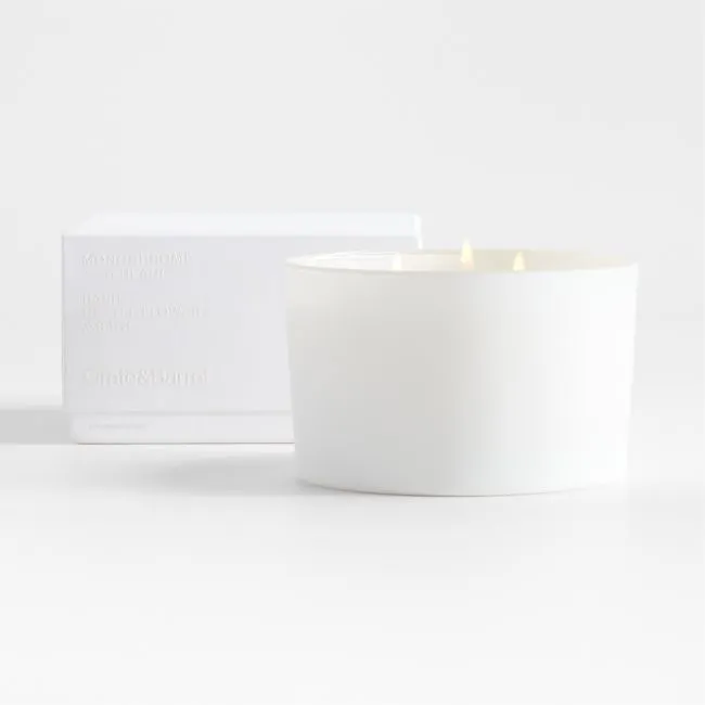 Monochrome No. 01 Blanc 3-Wick Scented Candle - Basil, Nettle Flower and Sage