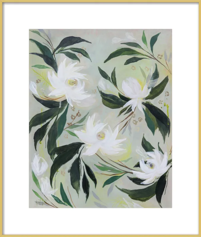 White Gardenia by Rachel Roe for Artfully Walls