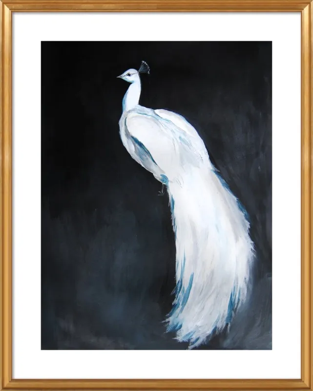 White Peacock II by Christine Lindstrom for Artfully Walls