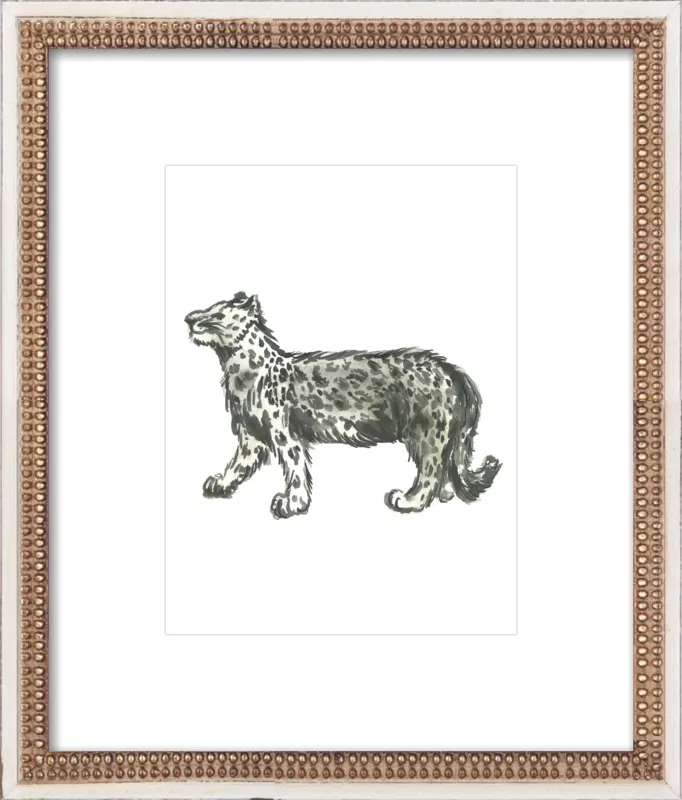 Snow Leopard by Ashley D Begley for Artfully Walls