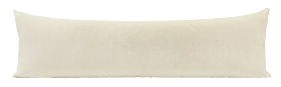 THE XL LUMBAR :: VENETIAN VELVET // ALABASTER - 14" X 48"