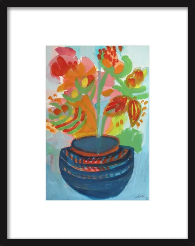 Red Flowers by Iria Fernandez Alvarez for Artfully Walls