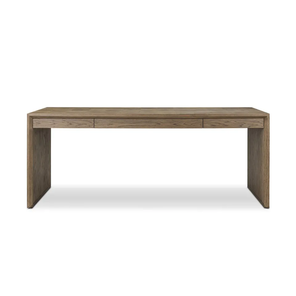 Salta Desk - Brown Oak Thick Veneer