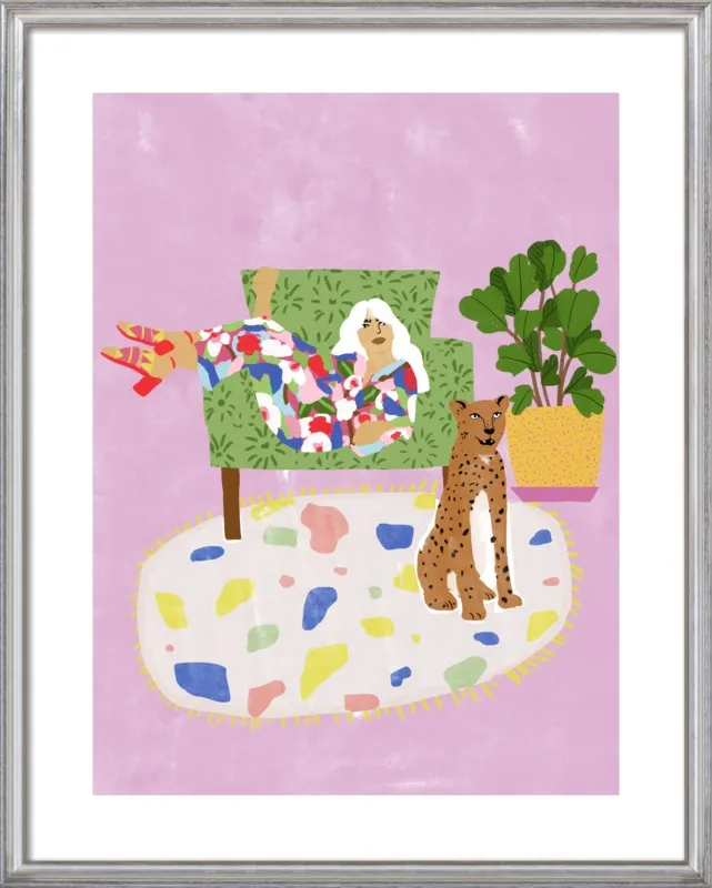 Lady and her tiger by Alja Horvat for Artfully Walls