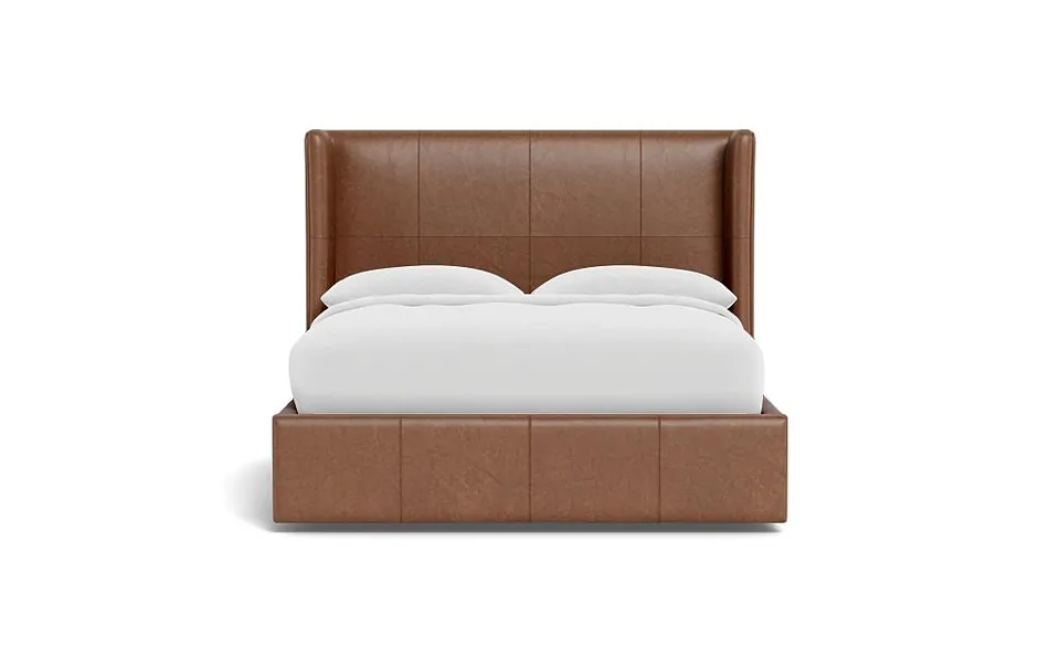 Graham Leather Upholstered Bed with Storage Option