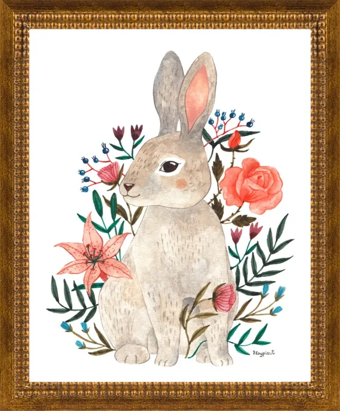 Rabbit by Ploypisut for Artfully Walls