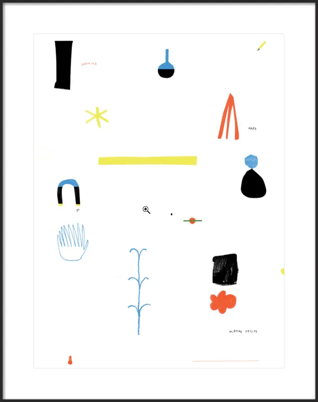 Working hard by playing around  by Agata Królak for Artfully Walls
